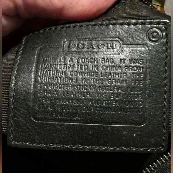 Vintage Coach Soho Style Crossbody Soft Leather Black Bag EUC - Picture 6 of 11